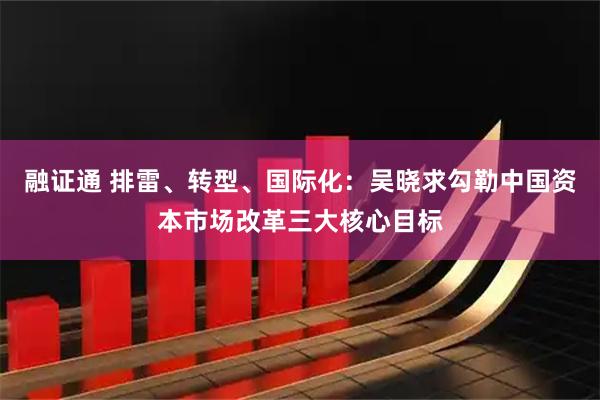 融证通 排雷、转型、国际化：吴晓求勾勒中国资本市场改革三大核心目标